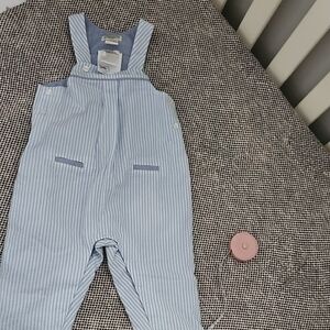 Cyrillys Paris Baby 12 Monts Blue Striped Kids Overalls